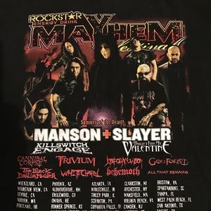 Manson/Slayer 2009 Rockstar Tour T-shirt